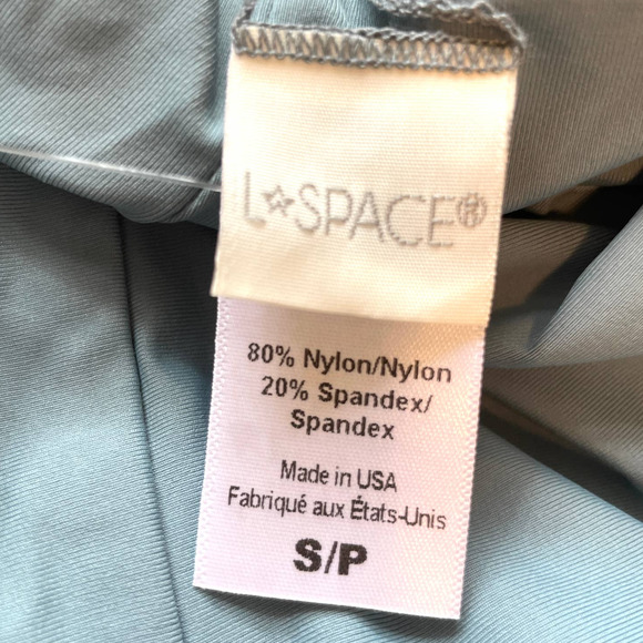 L*SPACE X Hanna Montazami Penelope One Piece Swimsuit Slated Glass Small New - Picture 14 of 15